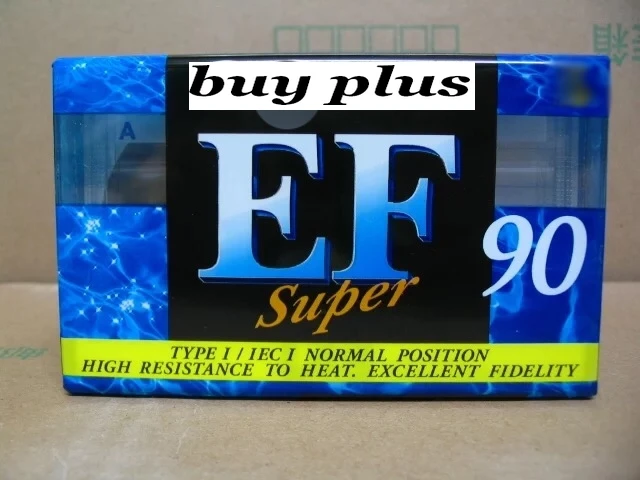 

Wholesale 10 Pcs EF90 90 Minutes Authentic Normal Position Type 1 Recording Blank Cassette Tapes.