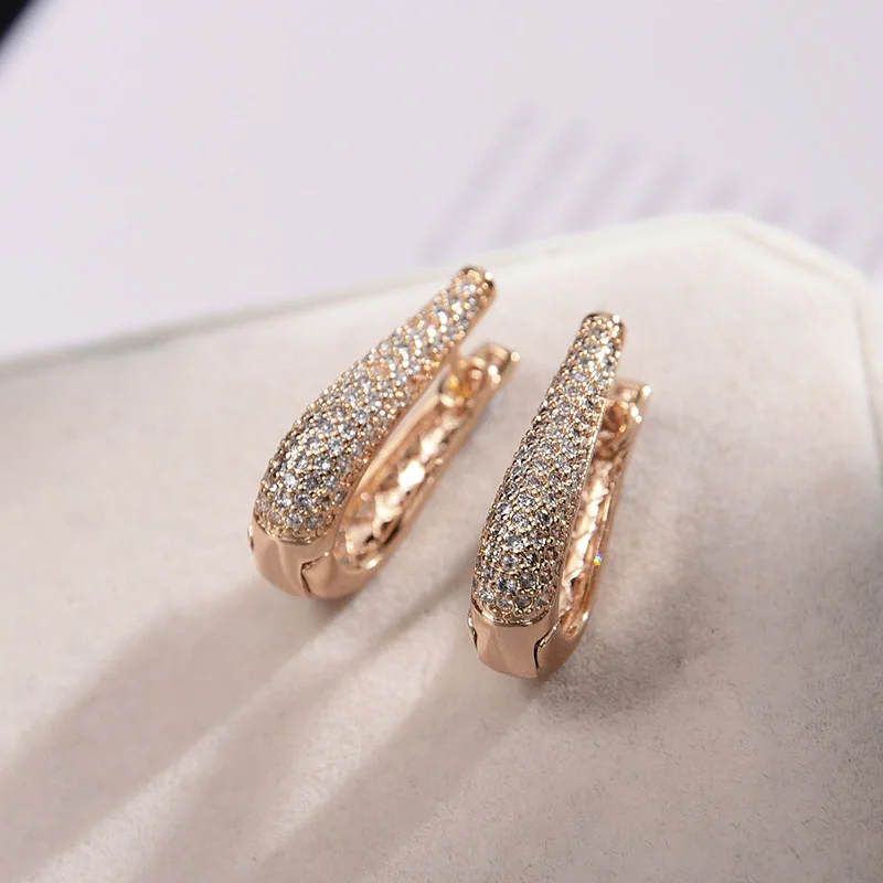 Gold MAIKALE Золото Серебро Цвет Длинные серьги Модные ювелирные изделия корейские серьги для женщин AAA серьги с цирконием кубической огранки аксессуары - Окраска металла: Gold
