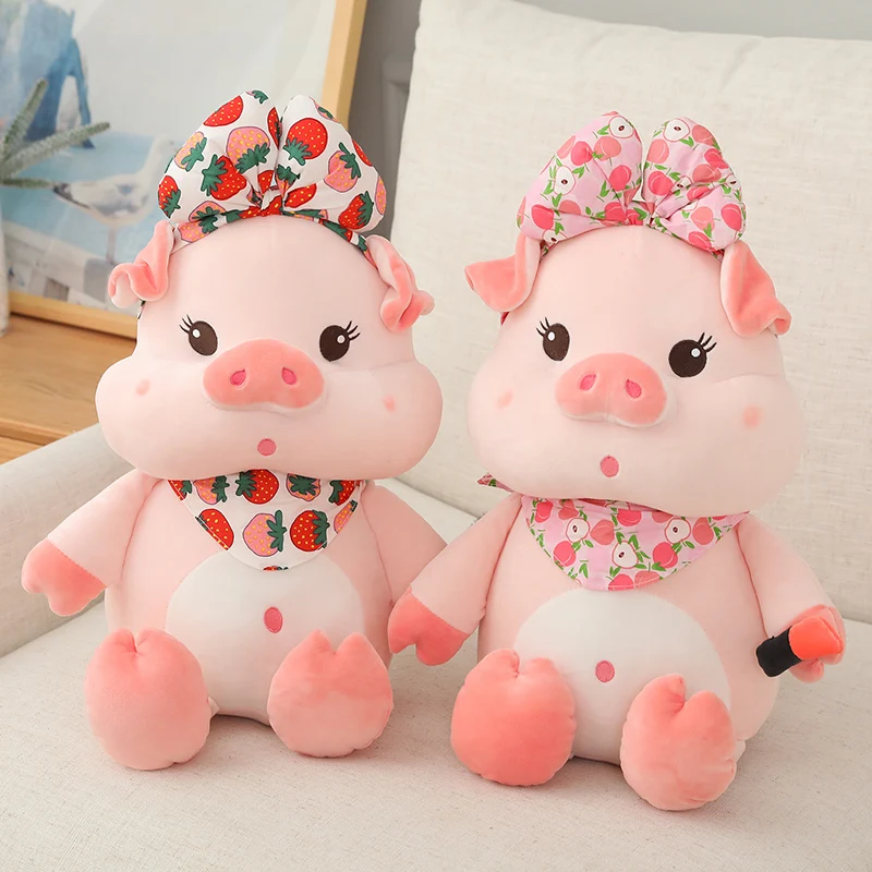 

Cartoon Cute Makeup Pig Plush Toys Stuffed Kawaii Animal Pink Piggy Doll Soft Baby Appease Pillow for Kids Girls Birthday Gift