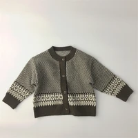 cardigan kids sweaters spring winter baby boys girls warm knitted bottoming thicken childrens clothes top high quality
