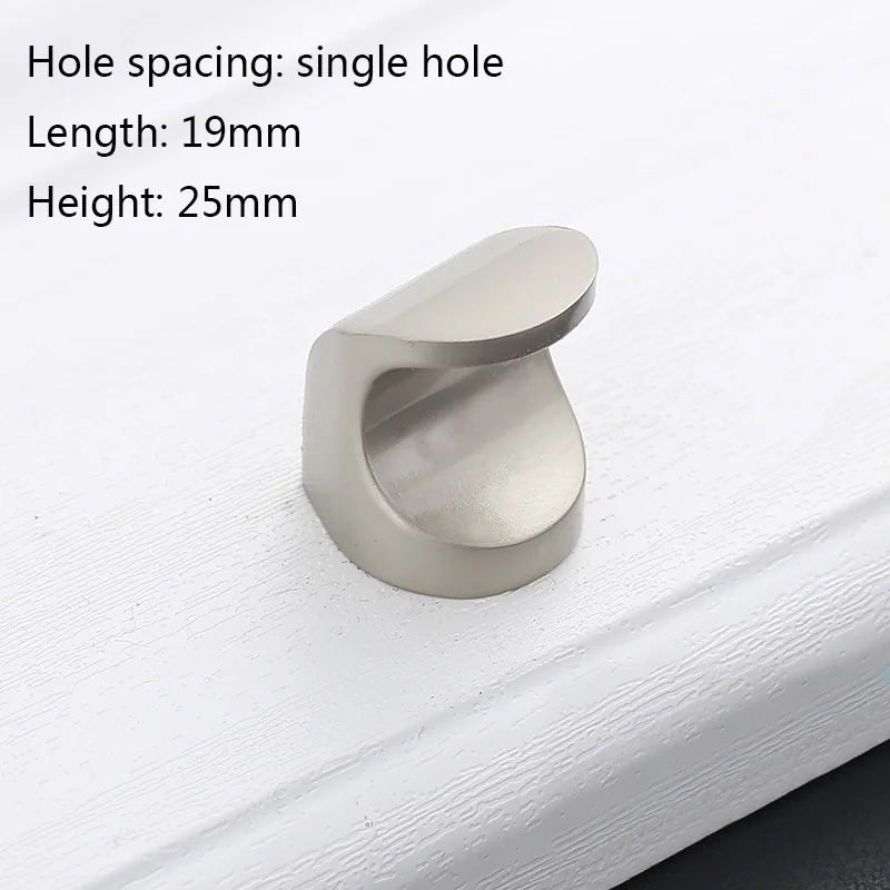 D Single hole Модная дверная ручка с одним отверстием для шкафчика, выдвижная ручка для шкафа, Современная Минималистичная ручка для винного шкафа, маленькая ручка - Цвет: D Single hole