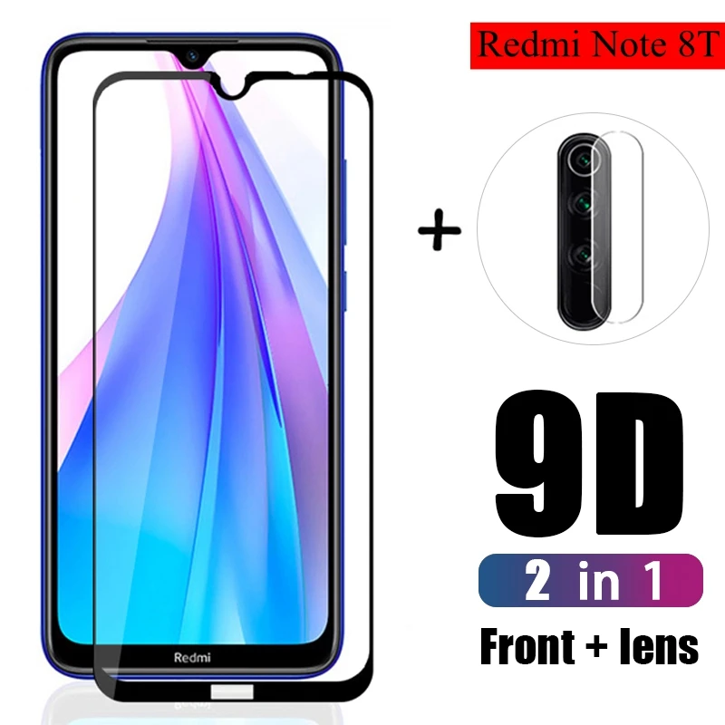 Закаленное стекло 2 в 1 для Xiaomi Redmi Note 7 8 Pro 8T защитная пленка экрана камеры Xiomi