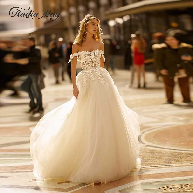 Элегантное свадебное платье Берта с открытыми плечами 2020 винтажное кружевное