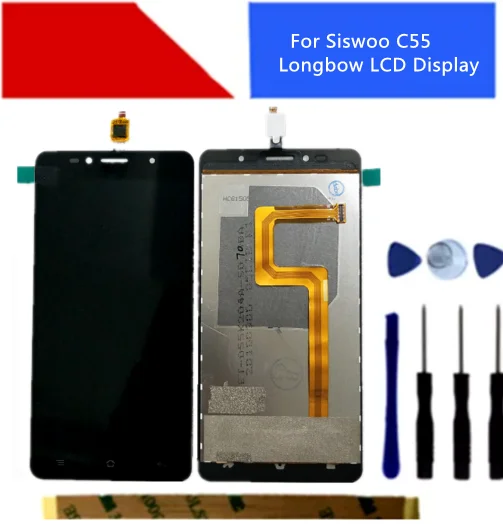 5 0 дюймовый ЖК-экран для Siswoo C55 Longbow + кодирующий преобразователь сенсорного