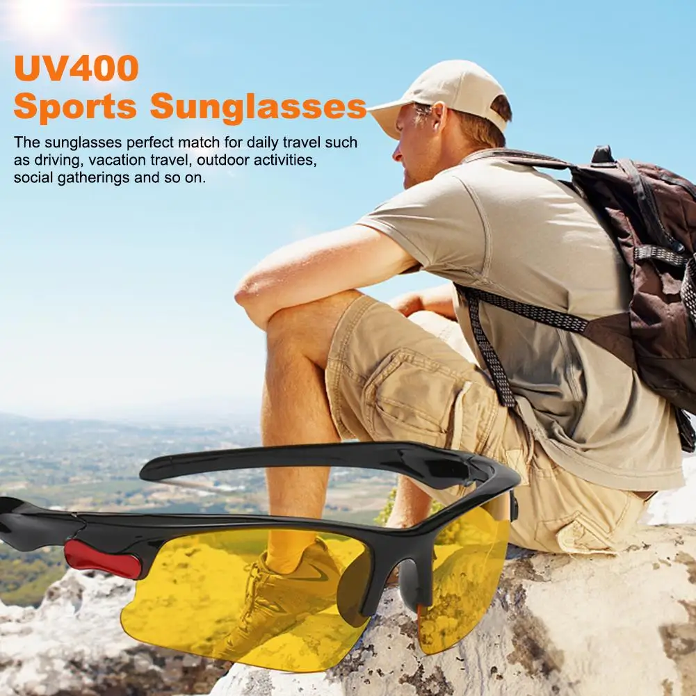 

Riding Cycling Sunglasses Comfortable Durable Anti-UV Cycling Driving Goggles Men's Women Cycling Eyewear For All Face Shapes