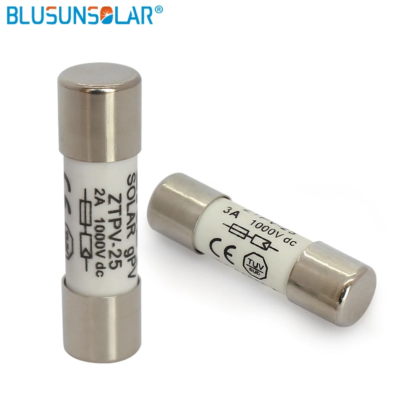 

50 pcs/lot DC Fuse 2A/3A/4A/5A/8A/10A 1000V 10*38MM Solar PV System Safety Protection FU BX0234