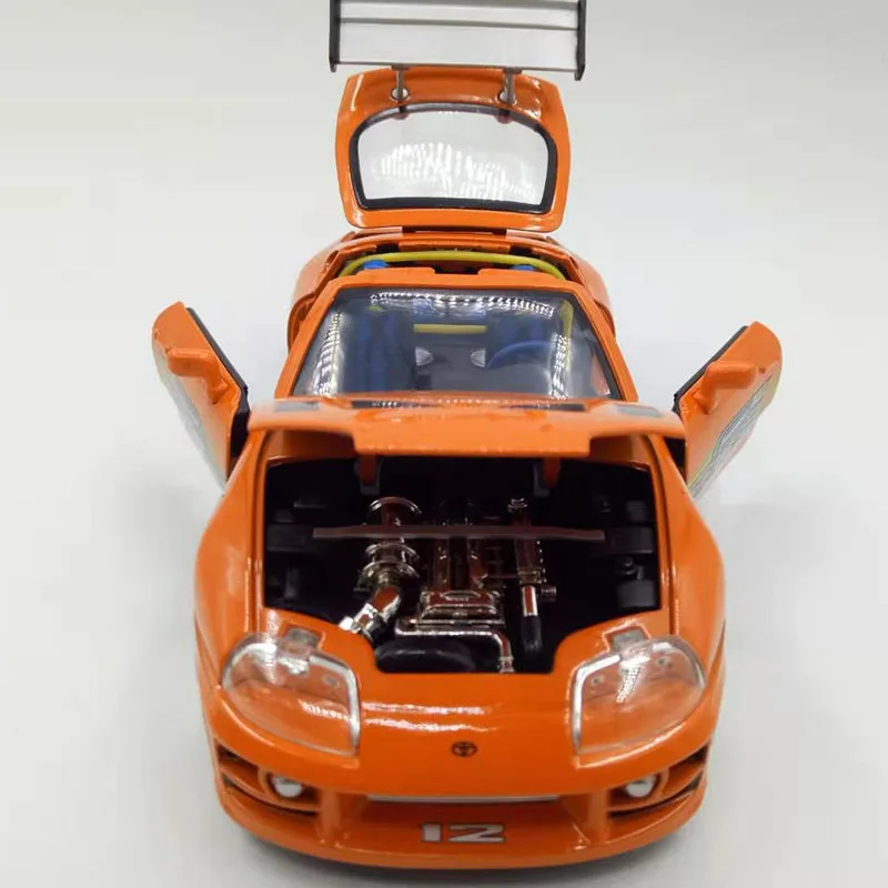 Jada1: 24 быстрая F8 литая металлическая машина Brian's TOYOTA Супра сплав Авто уличная гонка модели игрушечных автомобилей F Детская Коллекция подарков