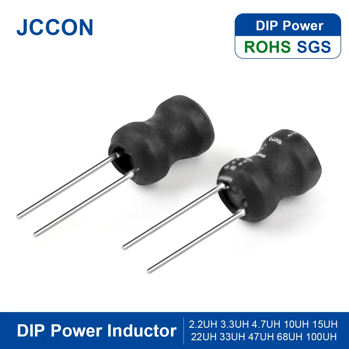 

20Pcs DIP Power Inductor 2.2UH 3.3UH 4.7UH 10UH 15UH 22UH 33UH 47UH 68UH 100UH 150UH 220UH 330UH 470UH Inductance 6x8mm 8x10mm
