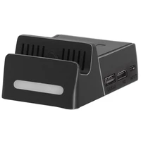 portable mini hdmi tv replacement dock with cooling base 4k video usb 3 0 hdmi output dock station for ns nintendo switch
