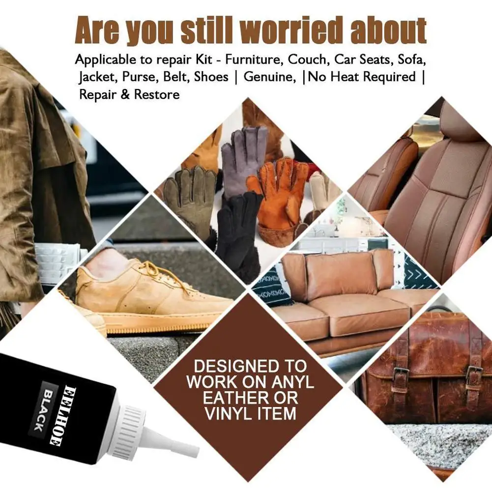 20 мл агент для ремонта кожи автомобильного сиденья черный белый кожаный комплект