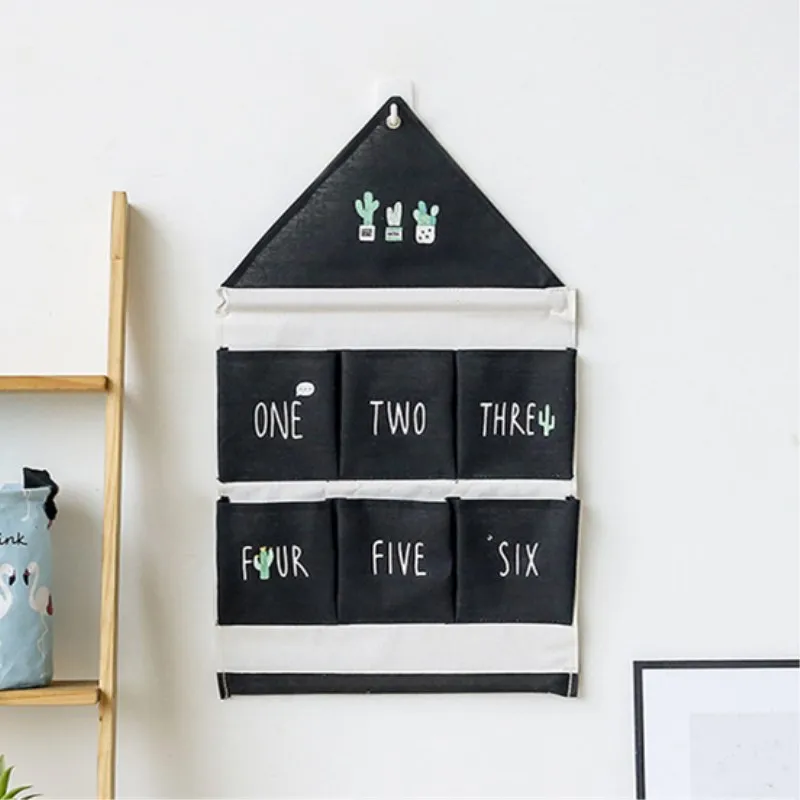 Настенная подвесная Сумка С КАКТУСОМ складной органайзер для косметики и