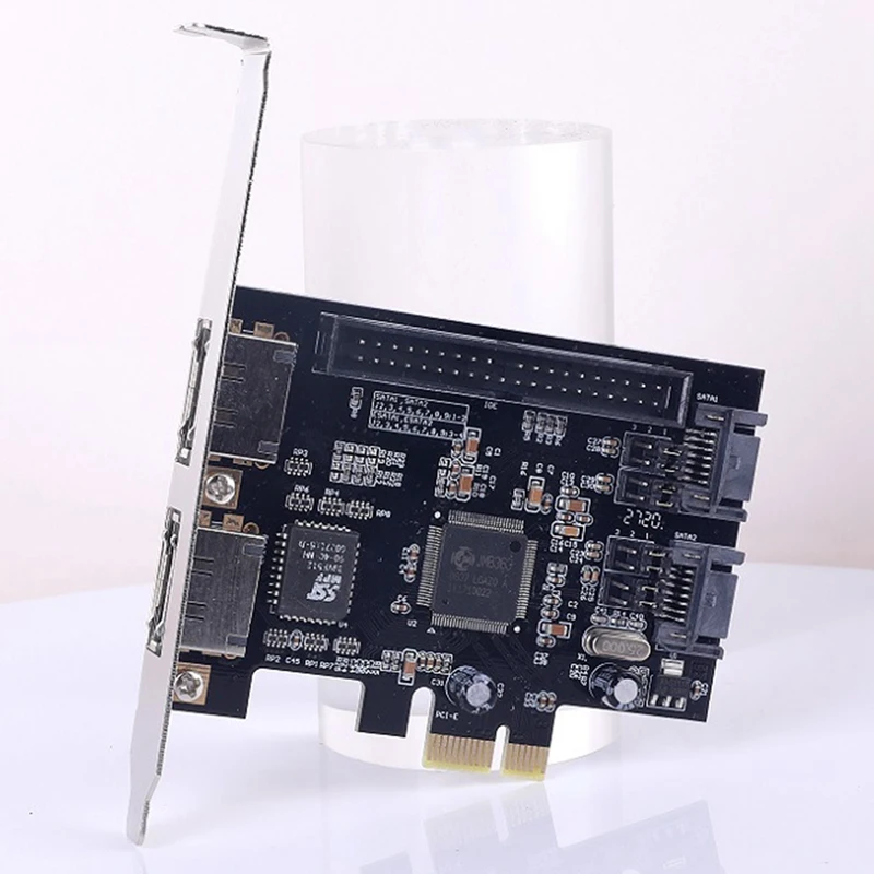 PCI-SATA контроллер PCI-Ide PCI-E к 2Sata IDE Jmb363 карта дискового массива Экспресс адаптер