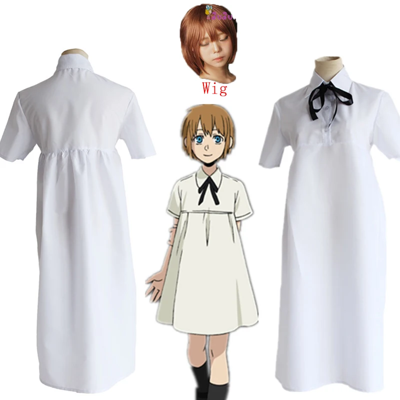 Костюм для косплея GANGSTA медсестры Нины белое длинное платье повседневные платья