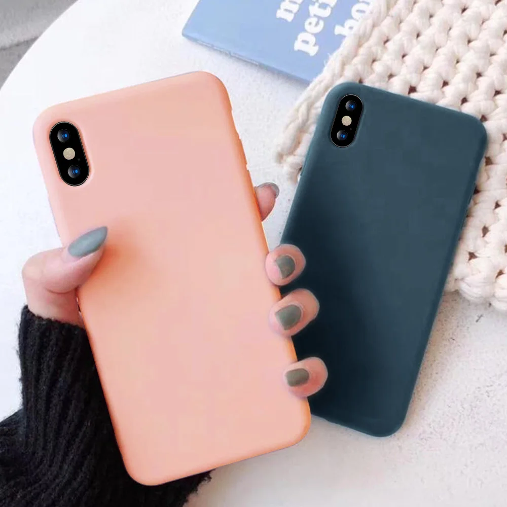 LAPOPNUT простой милый мягкий чехол карамельного цвета для IPhone 11 Pro Max Xs Xr X 8 7 Plus 6 6s