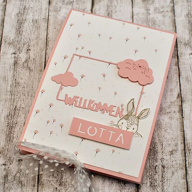 Очаровательные облака металлические Вырубные штампы Разного Стиля вырезанные