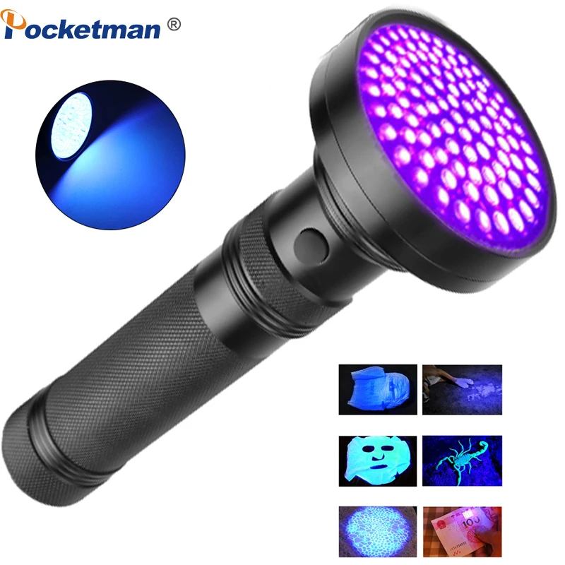 

Ультрафиолетосветильник вспышка, черсветильник Ф светильник s 100LED 21 светодиодный LED, черная лампа для обнаружения пятен мочи животных, сухи...