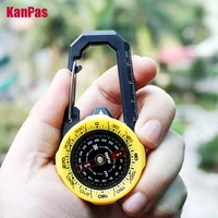 new design waterproof carabiner outdoor compass with luminous and 1 2 3systemtourist compass blue compass