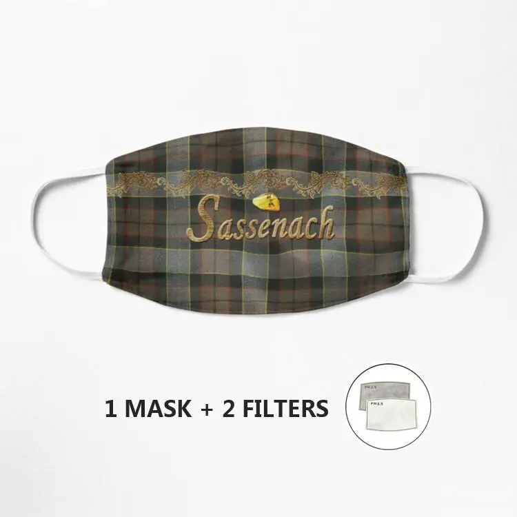 

Sassenach, маска Outlander, модная многоразовая дышащая маска для лица, моющаяся Пылезащитная маска