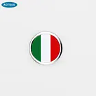 1 шт. автомобильные Внешние аксессуары, наклейка с флагом Италии, металлическая мини-круглая Эмблема для Toyota Rover Dodge Skoda