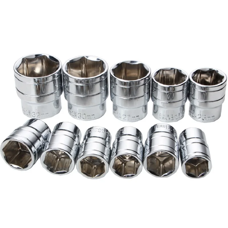 

11Pcs/Set 1/2 Inch Short Socket Set CRV 10-24mm Deep Socket Adapter for Torque Ratchet Socket Wrench Spanner Repair Tool