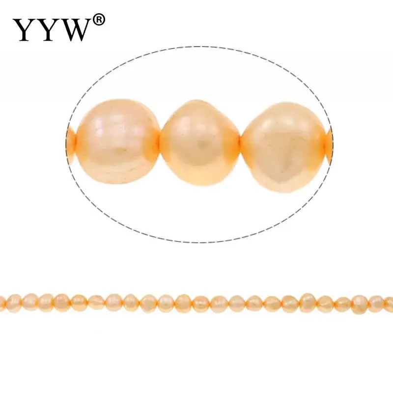 8-9 мм жемчужные бусы 14 5 дюймов культивированный барокко пресной воды Жемчужное