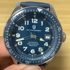 Часы наручные PAGANI Мужские механические, роскошные брендовые автоматические водонепроницаемые с Т-образным синим браслетом NH35A Move, 100 м