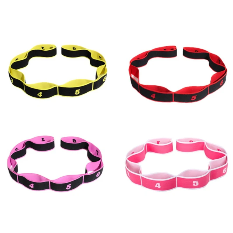 

Yoga Belts Pull Rally Band Nylon Latex Multi-level Force Setting Fitness Exercise Band Multi-Functional Elastic Belts Hot