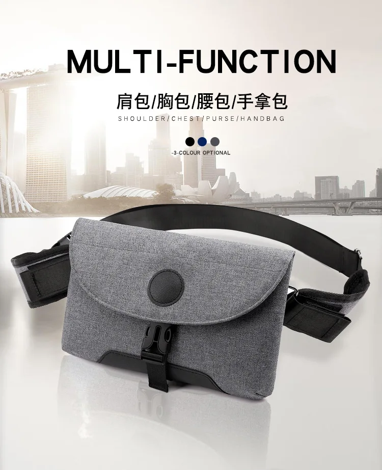 new men's shoulder bag outdoor sports chest bag casual multi-function Messenger bag