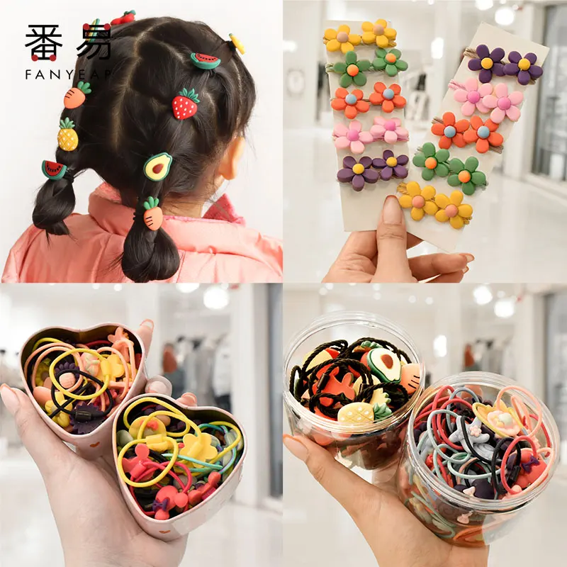 

Children's Headband Headwear hair Korean version the cartoon headwear girl rubber band sweet cute Hair accessories
