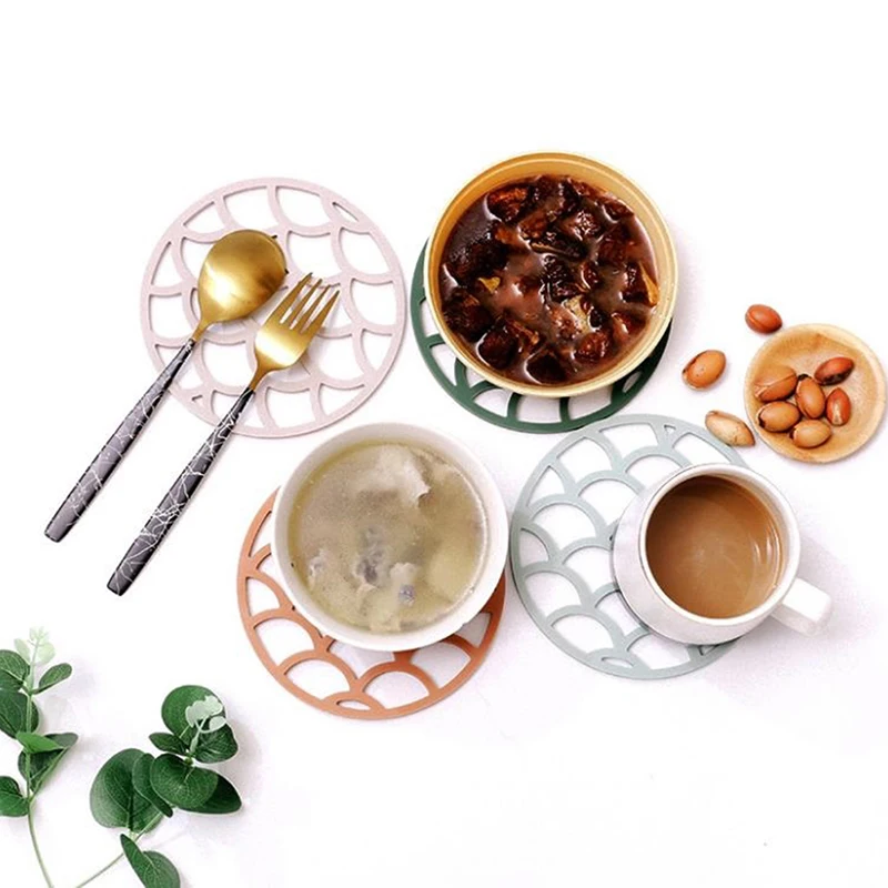 Креативная силиконовая чашка для горки в скандинавском стиле коврик круглый