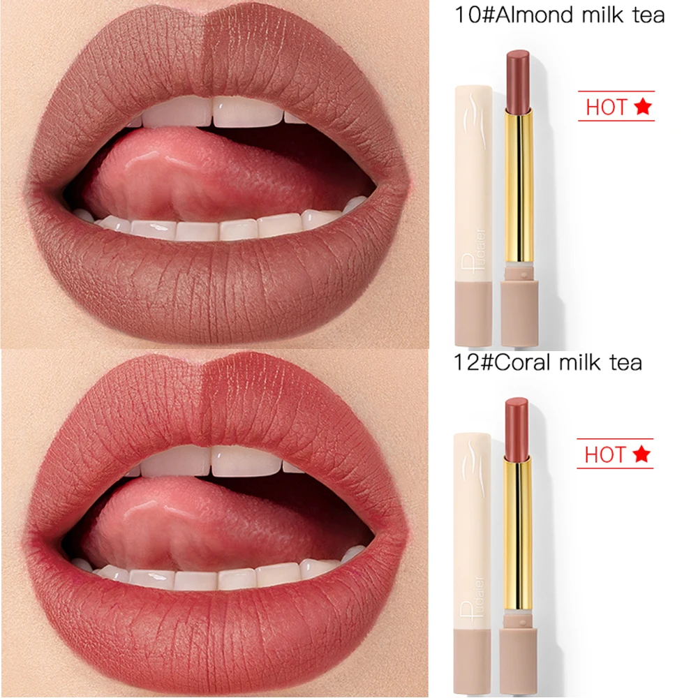 

Korean Matte Lipstick Waterproof Lasting Red Velvet Pigment Nude Tint Cosmetic Tattoo Lips Makeup Silky Lip Stick rouge a levre