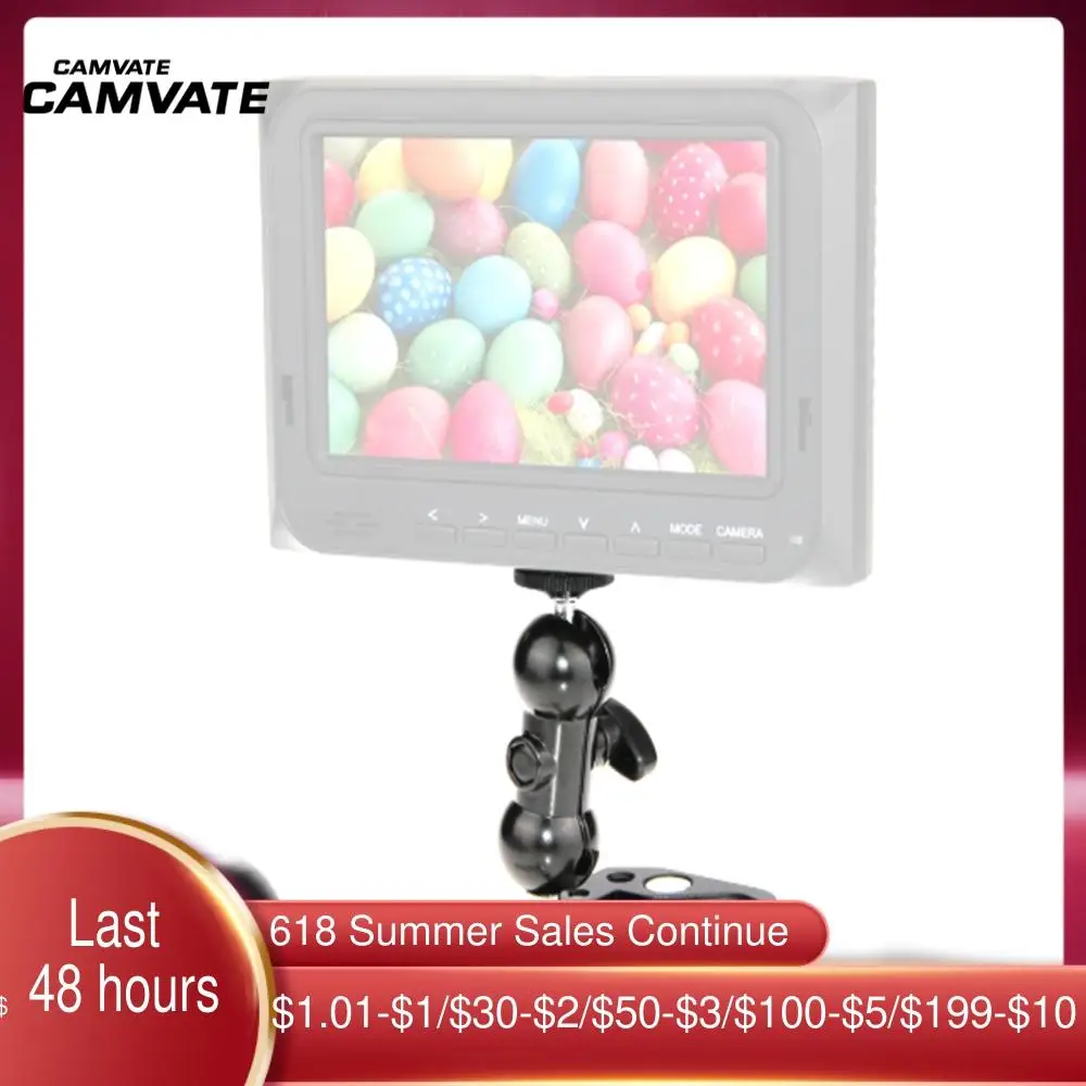 CAMVATE Супер Зажим краб зажим с 360 ° вращающийся мячик наголовное крепление для DSLR