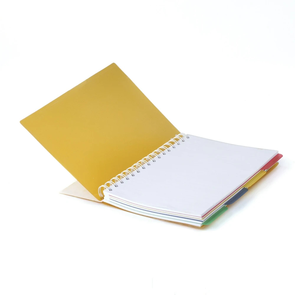 Notebook BRAUBERG 150 l. A5 170x215 mm line comb plastic cover elastic 4 dividers &quotJuicy" 401795 Diary Ring For school Notebooks Writing Pads