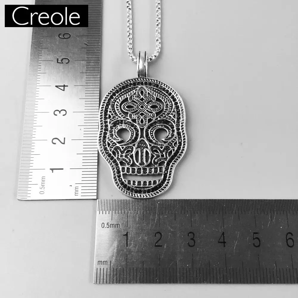 Ожерелье-цепочка с черным черепом подарок для мужчин и женщин 2019 в европейском