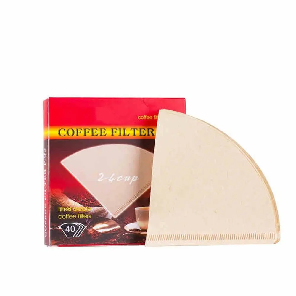 

Original For Coffee Filter Cup V-shaped Unbleached Coffee Filter Papers Drip Paper V01 V02
