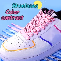 flat shoelace womens ins small white shoes contrast color matching laces rope flat personality af1 mens sports 100120140cm