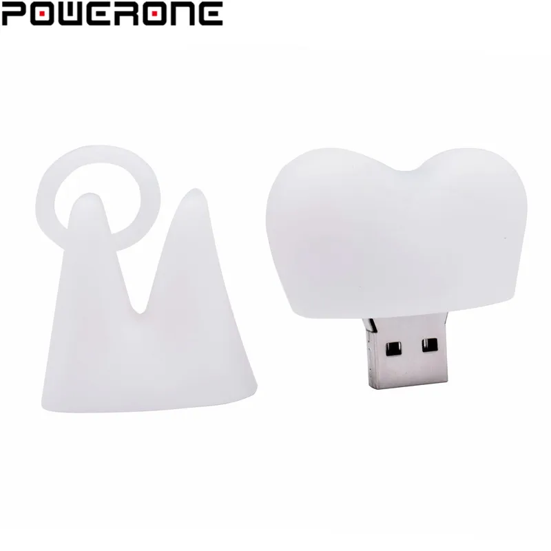 POWERONE Usb 2 0 флеш накопитель с белыми зубами 4 ГБ 8 16 32 64 ГБ|USB флэш-накопители| |