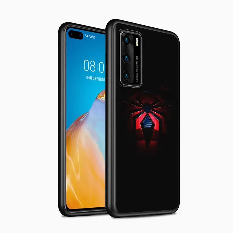 Чехол для телефона с логотипом Marvel Человек-паук Huawei P40 P30 P20 P50 Pro Plus P10 P9 P8 Lite 2019 2017 RU E
