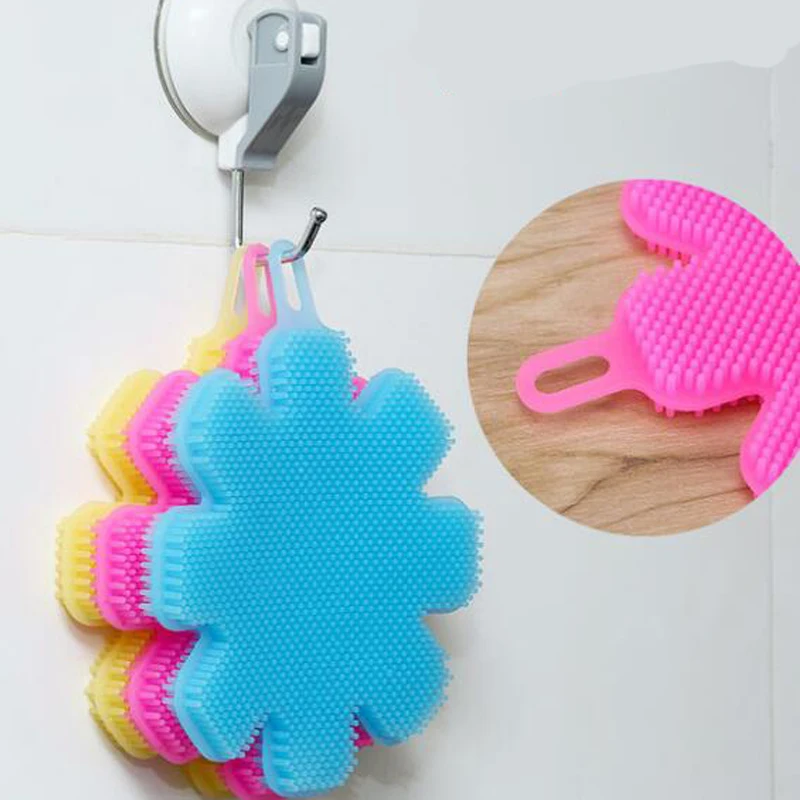 

1 шт., силиконовая щётка для чистки посуды с присоской