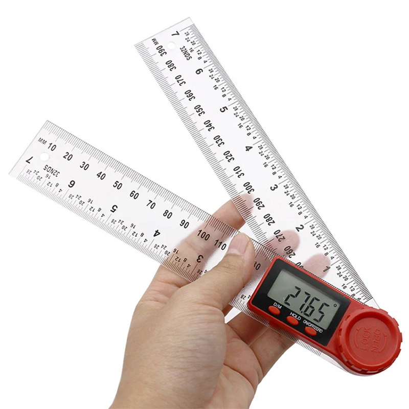 

0-200mm 0-300mm Digital Meter Angle Inclinometer Angle Digital Ruler Electron Goniometer Protractor Angle finder Measuring Tool