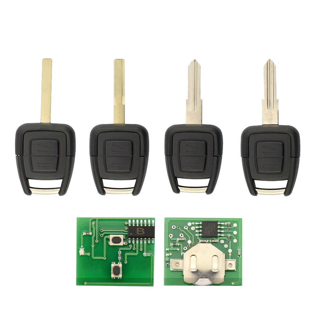 OkeyTech 2 кнопки 433 МГц с чипом ID40 дистанционное управление Автомобильный ключ для Opel