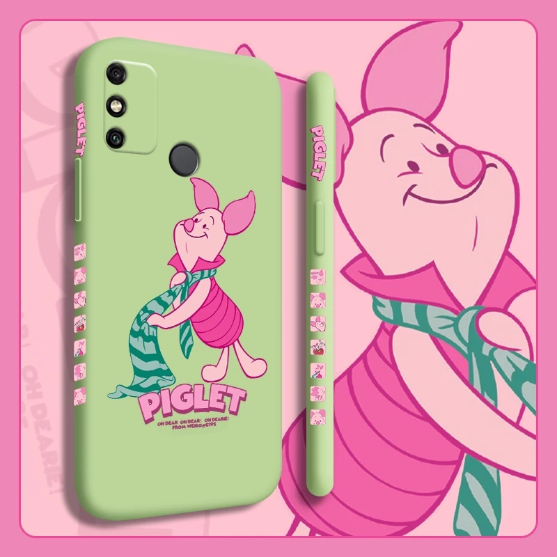 

For Honor 10 10i 10 lite v10 9 9a 9i 9 Lite Case with Cartoon pig pattern Back Cover silica gel casing