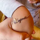 Именной браслет на заказ, персонализированный браслет из нержавеющей стали, регулируемая цепочка для детей, лучший подарок, ювелирные изделия