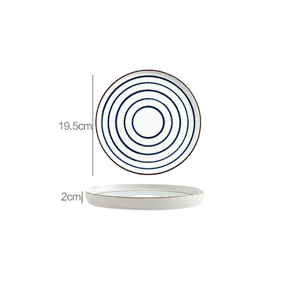 4 вида керамических обеденных тарелок белый фарфоровый десертный поднос для