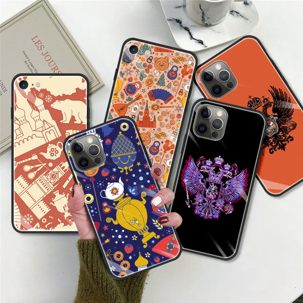 Стеклянный чехол для iPhone 11 12 Mini Pro Max 7 8 Plus 6 6S X XS XR SE(2020)|Бамперы| |