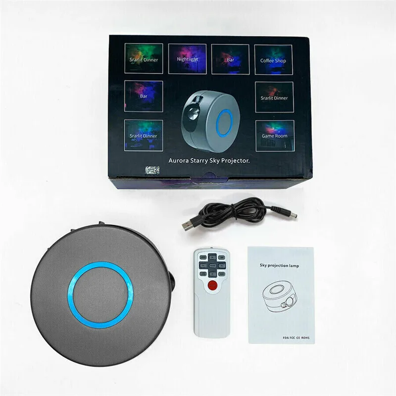 

Rotating LED Projector Light Starry Sky Ocean Wave Star Galaxy Night Lamp USB Lamp for Bar Best Price