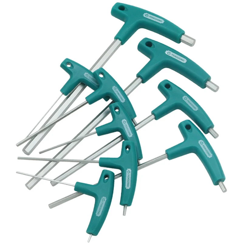

Allen Key Hex Wrench Set 6/9 Pcs Flathead T-Handle Spanner Hexagon Screwdriver Hand Tools Auto Bike Motorycle Reapair
