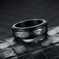 european and american new rotatable ring rotating dragon ring fashion decompression ring party gift