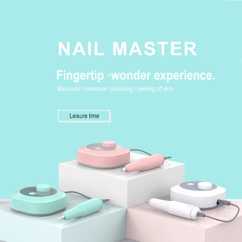 

Nail Art Polisher Machine Light Smart Beauty Salon Nail Electric Manicure Drill Machine UV Gel Nail Remover Polishing Nail File