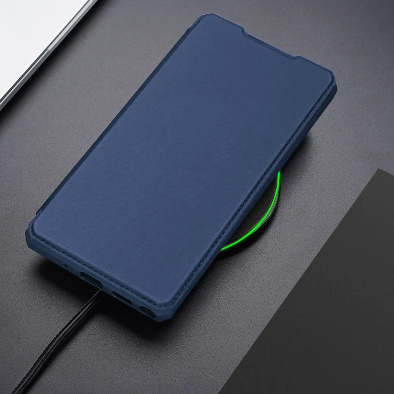 

Shockproof Silicone Rubber & Leather Phone Case For Samsung Galaxy Note 10/ Plus Magnet Flip Card 360 Full Protection Cover Case